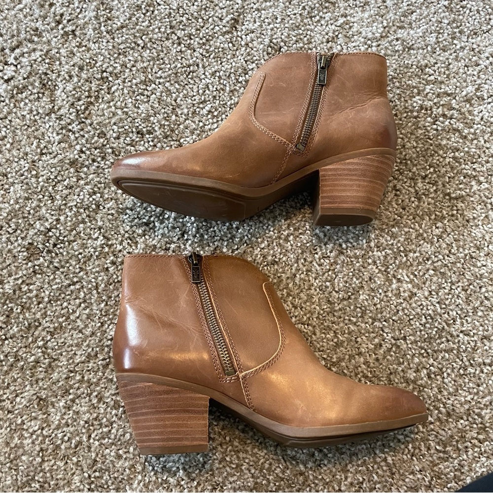 Frye Jennifer Ankle boots cognac brown leather - Picture 3 of 6